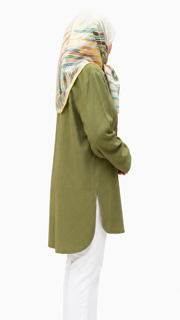 Linen Blend Button-Down