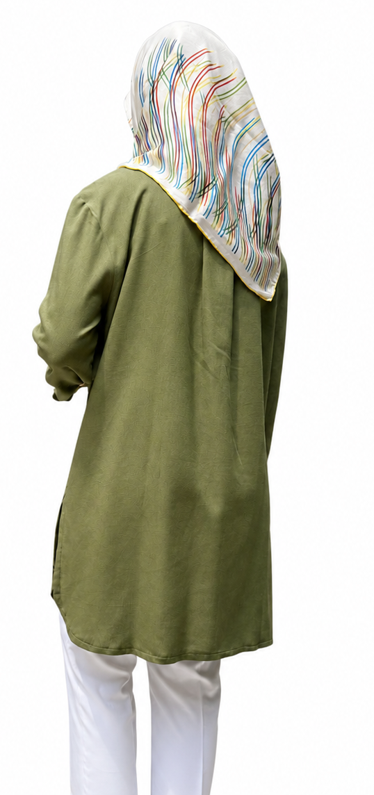 Linen Blend Button-Down