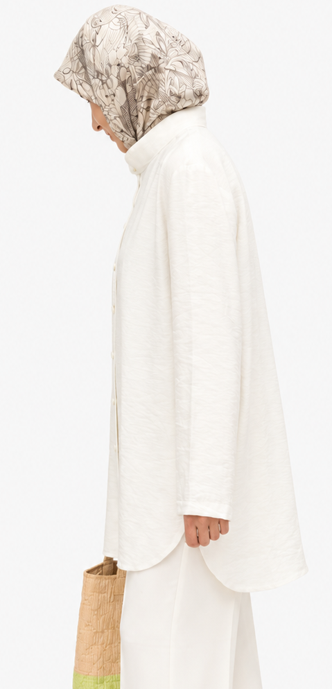 Rayon Blend Button Down