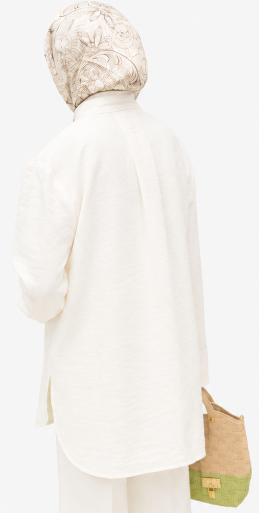 Rayon Blend Button Down