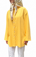 Linen Blend Button-Down